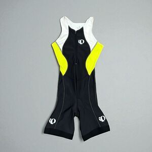 Pearl Izumi W Select Tri Suit Size Small Triathlon Yellow Black Zip Padded